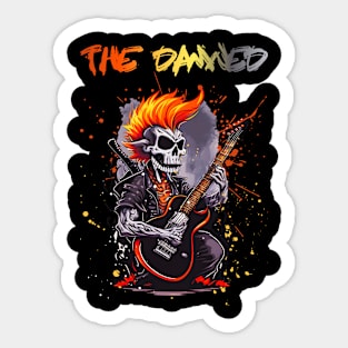 THE DAMNED BAND XMAS Sticker